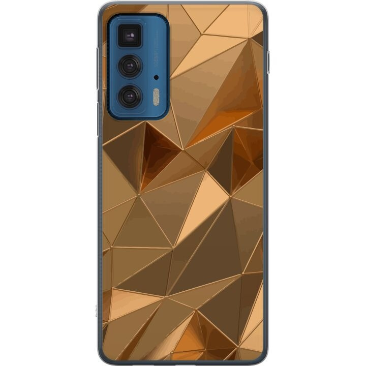 Mobile case for Motorola Edge 20 Pro with 3D Gold design in the group SMARTPHONE & TABLETS / Phone cases / Motorola at TP E-commerce Nordic AB (A54095)