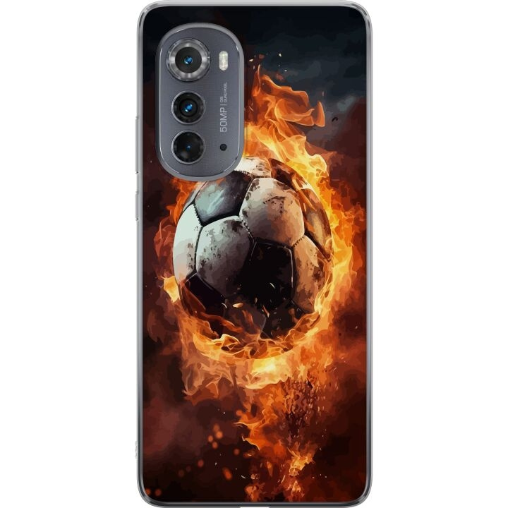 Mobile case for Motorola Edge (2022) with Football design in the group SMARTPHONE & TABLETS / Phone cases / Motorola at TP E-commerce Nordic AB (A54119)