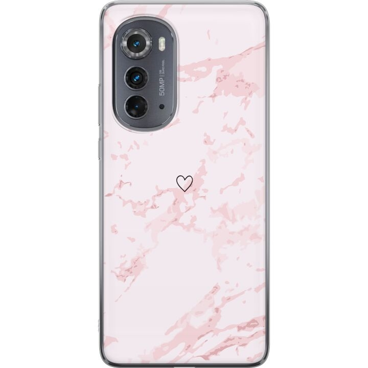 Mobile case for Motorola Edge (2022) with Pink Heart design in the group SMARTPHONE & TABLETS / Phone cases / Motorola at TP E-commerce Nordic AB (A54121)