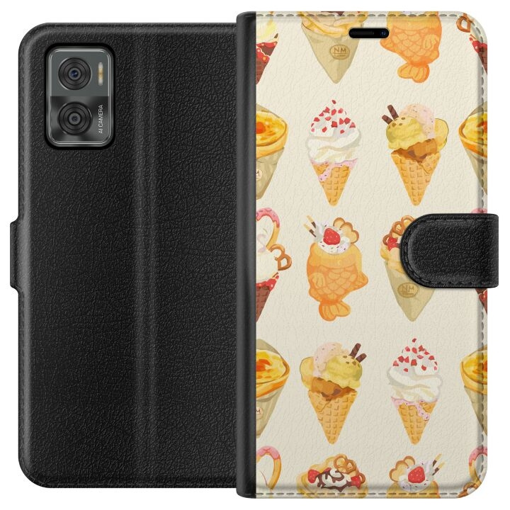 Wallet case for Motorola Moto E22i with Glassy design in the group SMARTPHONE & TABLETS / Phone cases / Motorola at TP E-commerce Nordic AB (A54136)