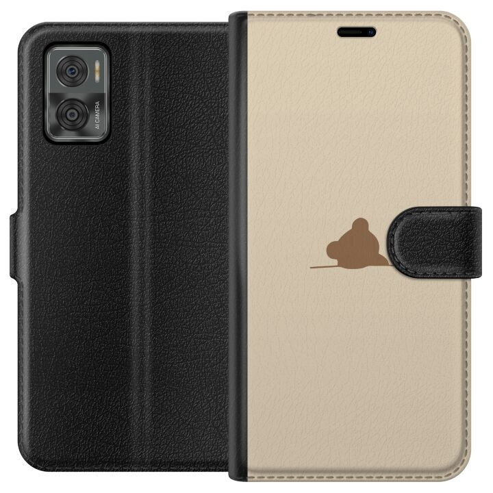 Wallet case for Motorola Moto E22i with Nalle design in the group SMARTPHONE & TABLETS / Phone cases / Motorola at TP E-commerce Nordic AB (A54145)