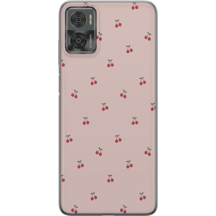 Mobile case for Motorola Moto E22i with Cherry design in the group SMARTPHONE & TABLETS / Phone cases / Motorola at TP E-commerce Nordic AB (A54159)