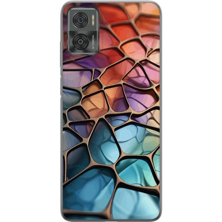 Mobile case for Motorola Moto E22i with Metallic pattern design in the group SMARTPHONE & TABLETS / Phone cases / Motorola at TP E-commerce Nordic AB (A54162)