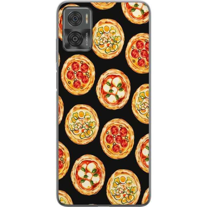 Mobile case for Motorola Moto E22i with Pizza design in the group SMARTPHONE & TABLETS / Phone cases / Motorola at TP E-commerce Nordic AB (A54165)