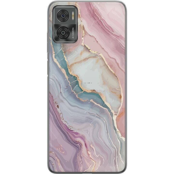 Mobile case for Motorola Moto E22i with Marble design in the group SMARTPHONE & TABLETS / Phone cases / Motorola at TP E-commerce Nordic AB (A54174)