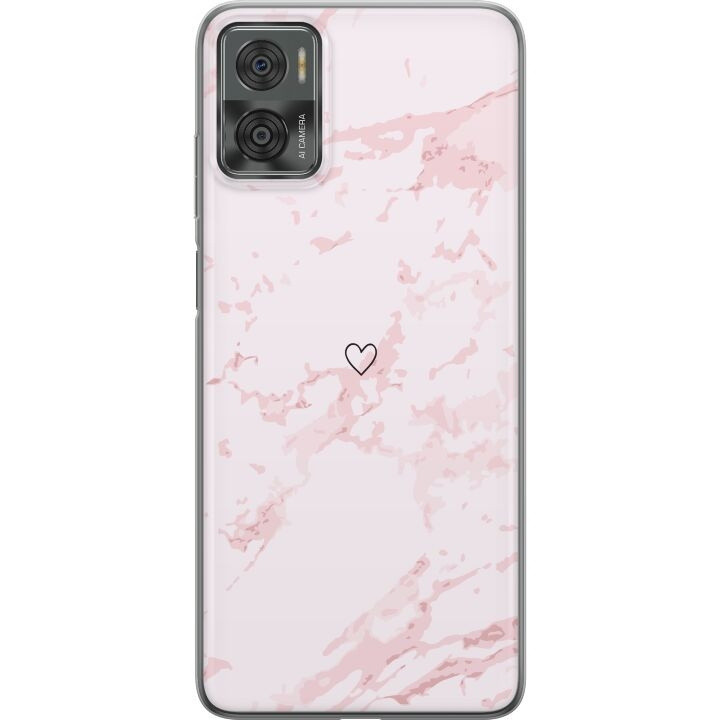 Mobile case for Motorola Moto E22i with Pink Heart design in the group SMARTPHONE & TABLETS / Phone cases / Motorola at TP E-commerce Nordic AB (A54175)