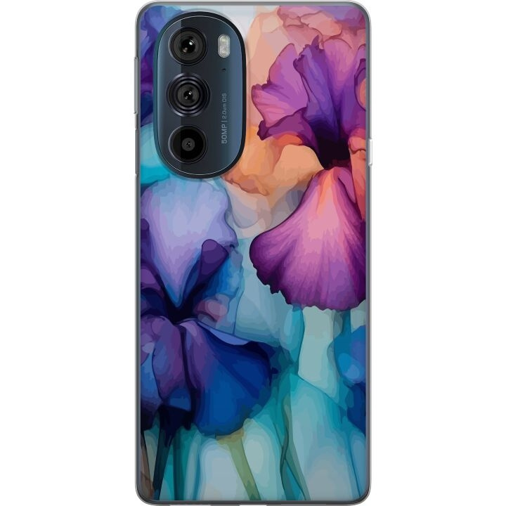 Mobile case for Motorola Edge 30 Pro with Magical flowers design in the group SMARTPHONE & TABLETS / Phone cases / Motorola at TP E-commerce Nordic AB (A54182)