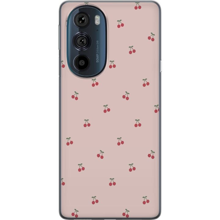 Mobile case for Motorola Edge 30 Pro with Cherry design in the group SMARTPHONE & TABLETS / Phone cases / Motorola at TP E-commerce Nordic AB (A54186)