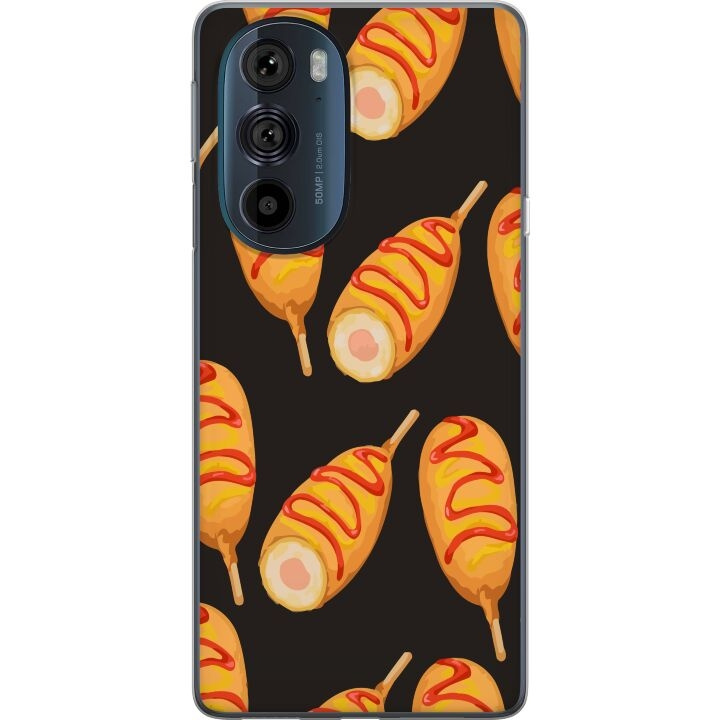 Mobile case for Motorola Edge 30 Pro with Chicken drumstick design in the group SMARTPHONE & TABLETS / Phone cases / Motorola at TP E-commerce Nordic AB (A54188)