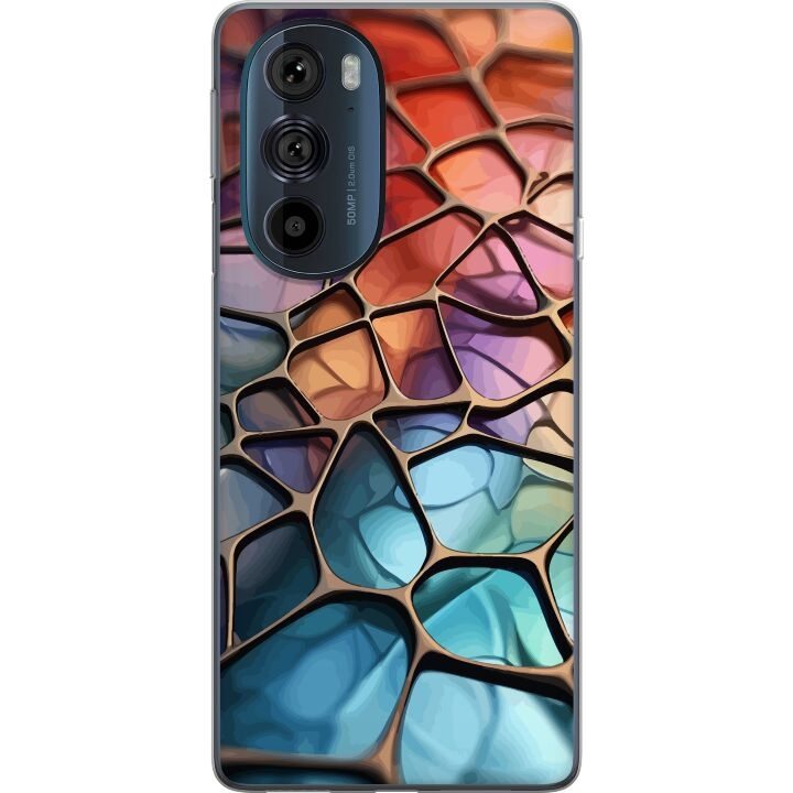 Mobile case for Motorola Edge 30 Pro with Metallic pattern design in the group SMARTPHONE & TABLETS / Phone cases / Motorola at TP E-commerce Nordic AB (A54189)