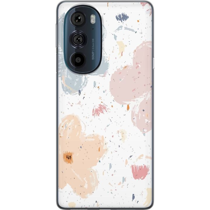 Mobile case for Motorola Edge 30 Pro with Flowers design in the group SMARTPHONE & TABLETS / Phone cases / Motorola at TP E-commerce Nordic AB (A54191)