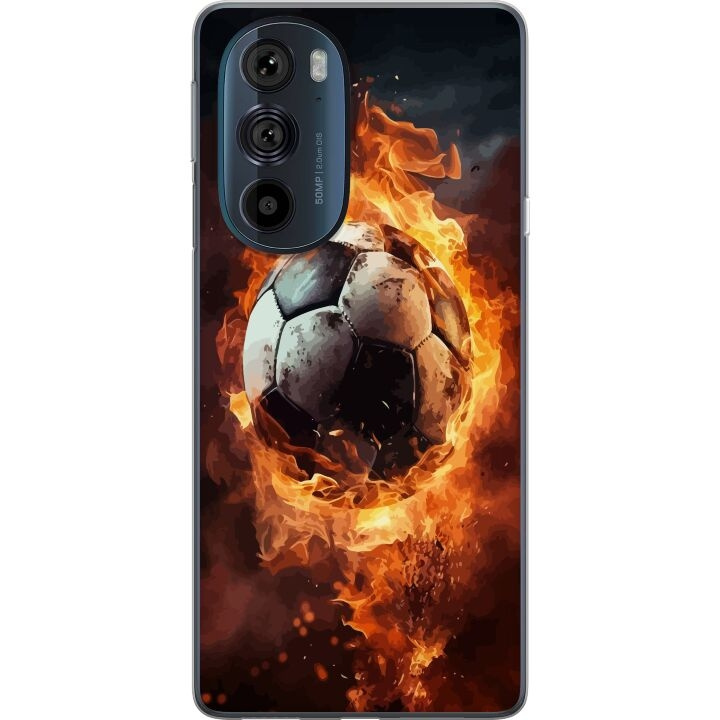 Mobile case for Motorola Edge 30 Pro with Football design in the group SMARTPHONE & TABLETS / Phone cases / Motorola at TP E-commerce Nordic AB (A54200)