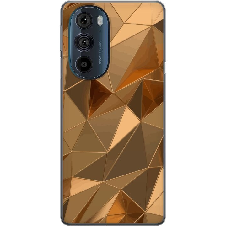 Mobile case for Motorola Edge 30 Pro with 3D Gold design in the group SMARTPHONE & TABLETS / Phone cases / Motorola at TP E-commerce Nordic AB (A54203)