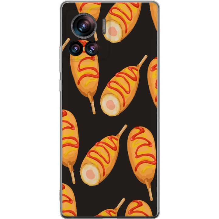 Mobile case for Motorola Edge 30 Ultra with Chicken drumstick design in the group SMARTPHONE & TABLETS / Phone cases / Motorola at TP E-commerce Nordic AB (A54215)