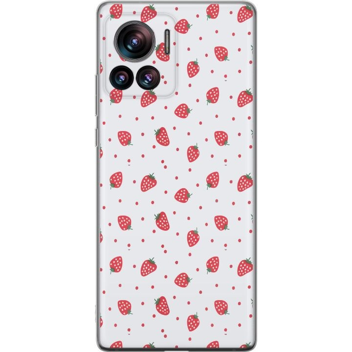 Mobile case for Motorola Edge 30 Ultra with Strawberries design in the group SMARTPHONE & TABLETS / Phone cases / Motorola at TP E-commerce Nordic AB (A54223)