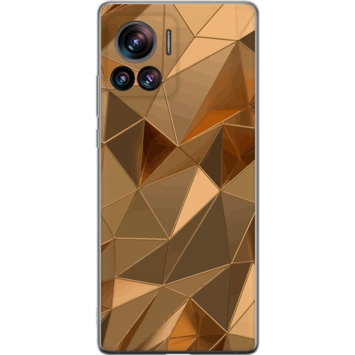 Mobile case for Motorola Edge 30 Ultra with 3D Gold design in the group SMARTPHONE & TABLETS / Phone cases / Motorola at TP E-commerce Nordic AB (A54230)