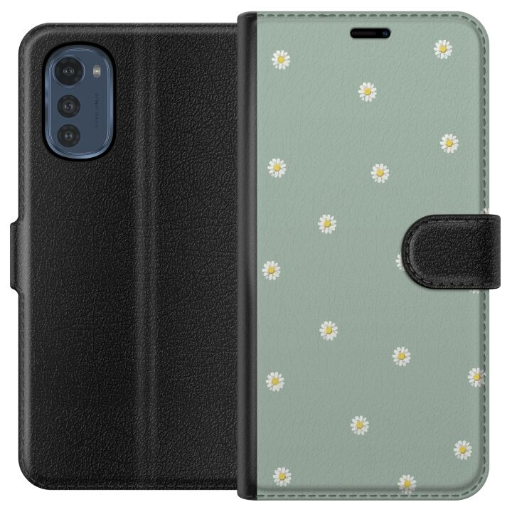 Wallet case for Motorola Moto E32s with Priest\'s collars design in the group SMARTPHONE & TABLETS / Phone cases / Motorola at TP E-commerce Nordic AB (A54237)