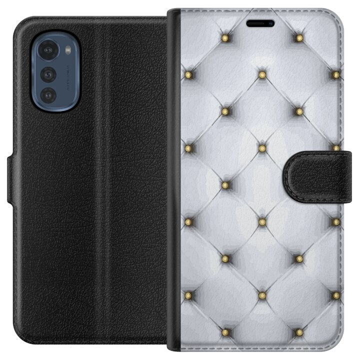 Wallet case for Motorola Moto E32s with Luxurious design in the group SMARTPHONE & TABLETS / Phone cases / Motorola at TP E-commerce Nordic AB (A54247)