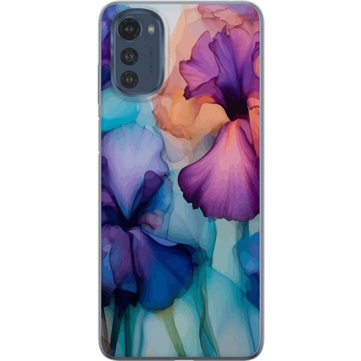 Mobile case for Motorola Moto E32s with Magical flowers design in the group SMARTPHONE & TABLETS / Phone cases / Motorola at TP E-commerce Nordic AB (A54263)