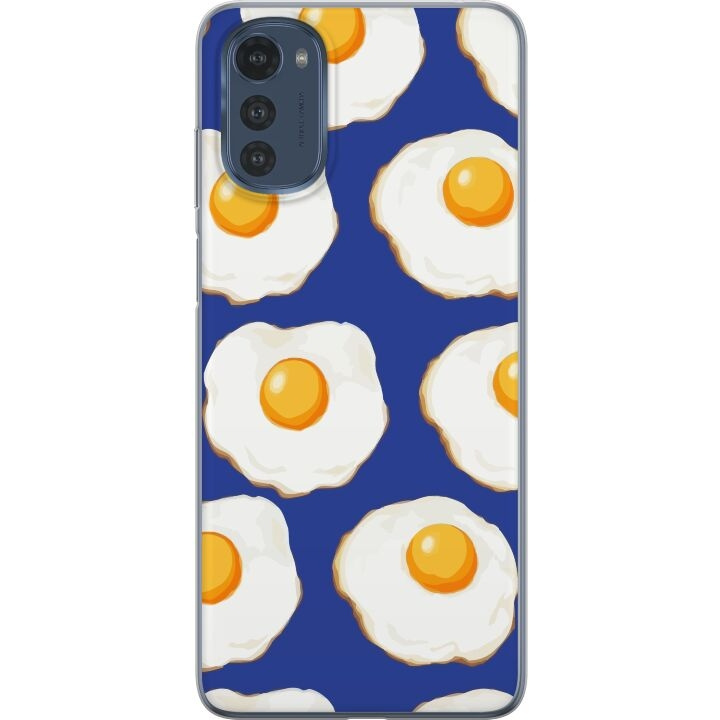 Mobile case for Motorola Moto E32s with Fried eggs design in the group SMARTPHONE & TABLETS / Phone cases / Motorola at TP E-commerce Nordic AB (A54266)