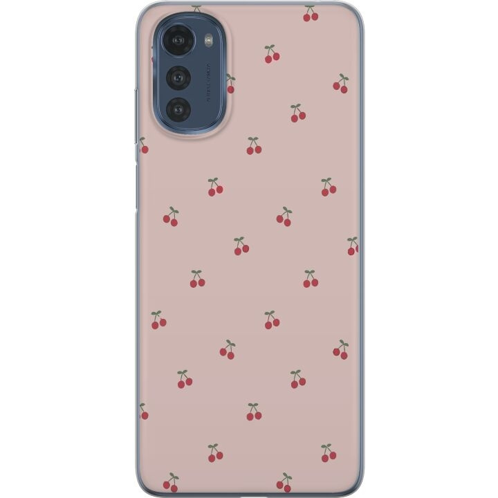 Mobile case for Motorola Moto E32s with Cherry design in the group SMARTPHONE & TABLETS / Phone cases / Motorola at TP E-commerce Nordic AB (A54267)