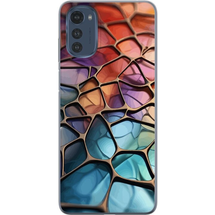 Mobile case for Motorola Moto E32s with Metallic pattern design in the group SMARTPHONE & TABLETS / Phone cases / Motorola at TP E-commerce Nordic AB (A54270)