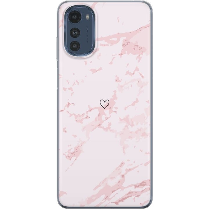 Mobile case for Motorola Moto E32s with Pink Heart design in the group SMARTPHONE & TABLETS / Phone cases / Motorola at TP E-commerce Nordic AB (A54283)