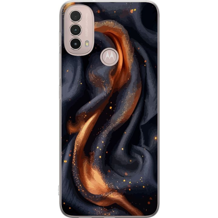 Mobile case for Motorola Moto E40 with Fiery silk design in the group SMARTPHONE & TABLETS / Phone cases / Motorola at TP E-commerce Nordic AB (A54288)