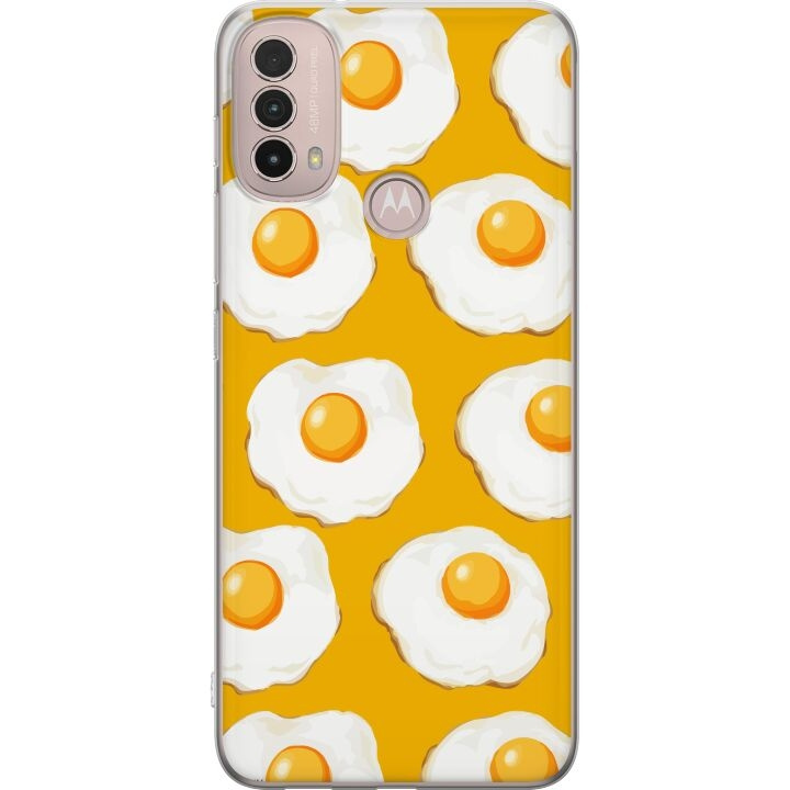 Mobile case for Motorola Moto E40 with Fried egg design in the group SMARTPHONE & TABLETS / Phone cases / Motorola at TP E-commerce Nordic AB (A54289)