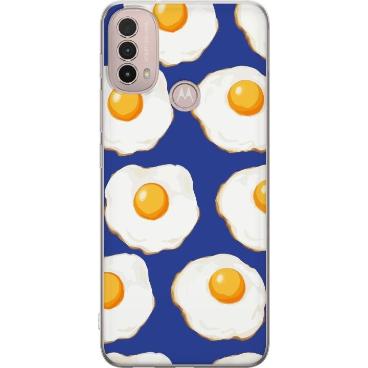 Mobile case for Motorola Moto E40 with Fried eggs design in the group SMARTPHONE & TABLETS / Phone cases / Motorola at TP E-commerce Nordic AB (A54293)