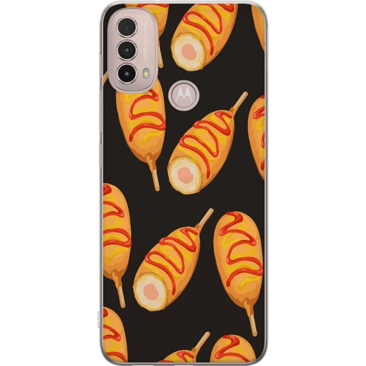 Mobile case for Motorola Moto E40 with Chicken drumstick design in the group SMARTPHONE & TABLETS / Phone cases / Motorola at TP E-commerce Nordic AB (A54296)