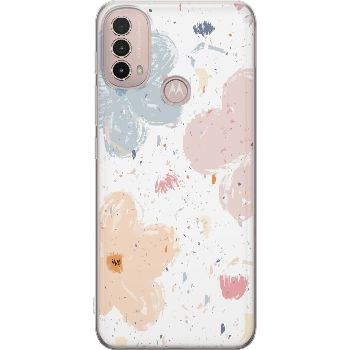 Mobile case for Motorola Moto E40 with Flowers design in the group SMARTPHONE & TABLETS / Phone cases / Motorola at TP E-commerce Nordic AB (A54299)