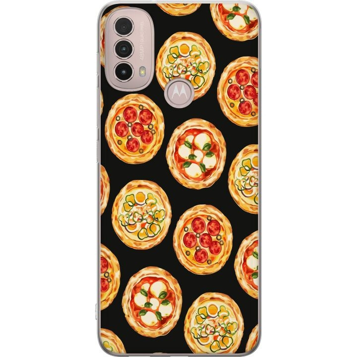 Mobile case for Motorola Moto E40 with Pizza design in the group SMARTPHONE & TABLETS / Phone cases / Motorola at TP E-commerce Nordic AB (A54300)