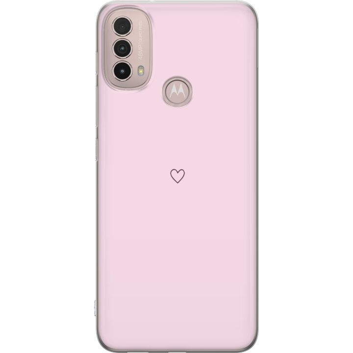 Mobile case for Motorola Moto E40 with Heart design in the group SMARTPHONE & TABLETS / Phone cases / Motorola at TP E-commerce Nordic AB (A54306)