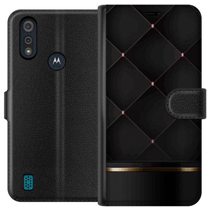 Wallet case for Motorola Moto E6i with Luxury line design in the group SMARTPHONE & TABLETS / Phone cases / Motorola at TP E-commerce Nordic AB (A54329)