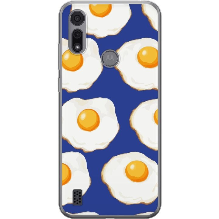 Mobile case for Motorola Moto E6i with Fried eggs design in the group SMARTPHONE & TABLETS / Phone cases / Motorola at TP E-commerce Nordic AB (A54347)