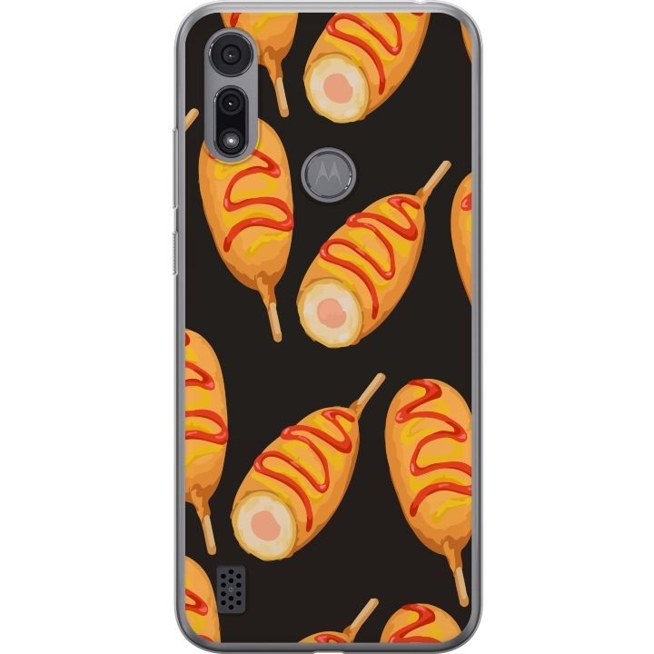 Mobile case for Motorola Moto E6i with Chicken drumstick design in the group SMARTPHONE & TABLETS / Phone cases / Motorola at TP E-commerce Nordic AB (A54350)