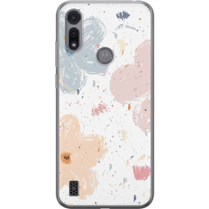 Mobile case for Motorola Moto E6i with Flowers design in the group SMARTPHONE & TABLETS / Phone cases / Motorola at TP E-commerce Nordic AB (A54353)