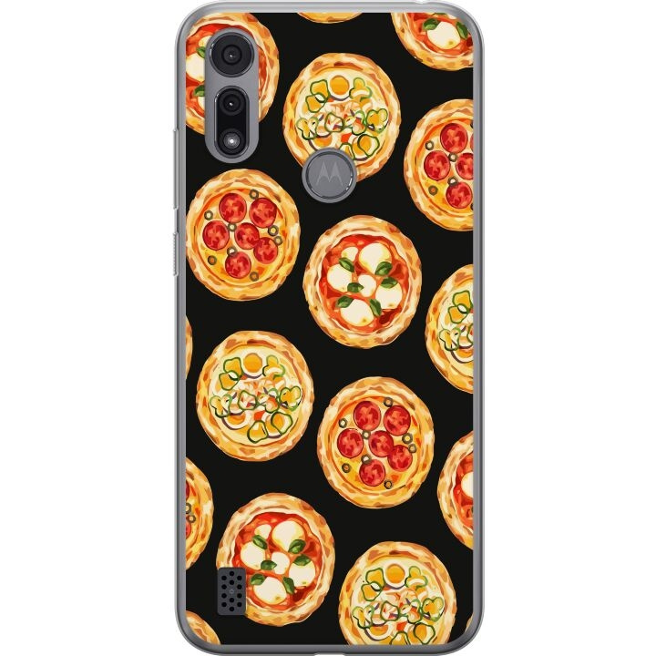 Mobile case for Motorola Moto E6i with Pizza design in the group SMARTPHONE & TABLETS / Phone cases / Motorola at TP E-commerce Nordic AB (A54354)