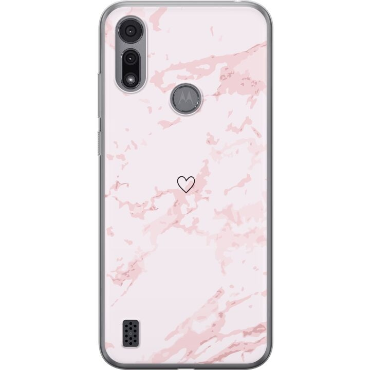 Mobile case for Motorola Moto E6i with Pink Heart design in the group SMARTPHONE & TABLETS / Phone cases / Motorola at TP E-commerce Nordic AB (A54364)