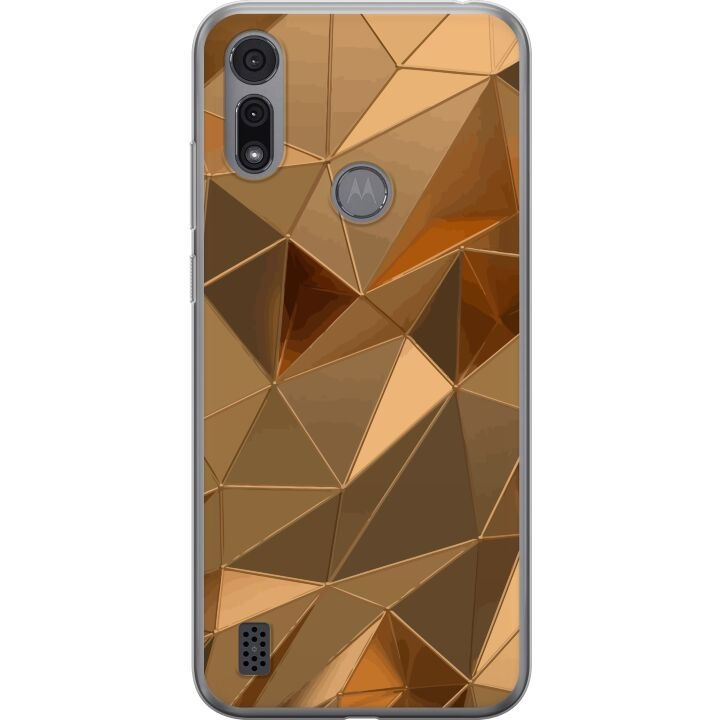 Mobile case for Motorola Moto E6i with 3D Gold design in the group SMARTPHONE & TABLETS / Phone cases / Motorola at TP E-commerce Nordic AB (A54365)