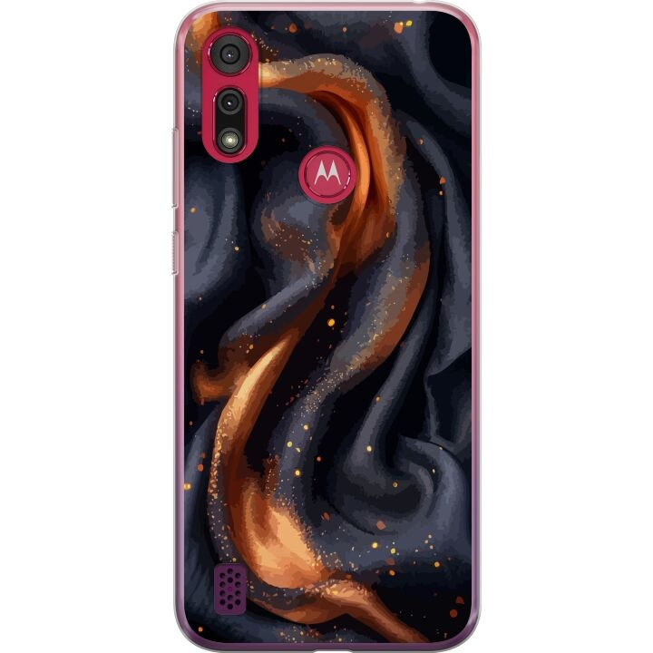 Mobile case for Motorola Moto E6s (2020) with Fiery silk design in the group SMARTPHONE & TABLETS / Phone cases / Motorola at TP E-commerce Nordic AB (A54369)