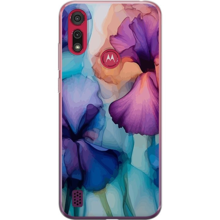 Mobile case for Motorola Moto E6s (2020) with Magical flowers design in the group SMARTPHONE & TABLETS / Phone cases / Motorola at TP E-commerce Nordic AB (A54371)