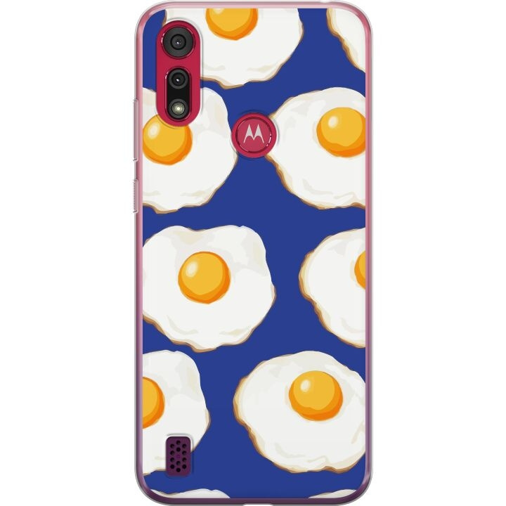 Mobile case for Motorola Moto E6s (2020) with Fried eggs design in the group SMARTPHONE & TABLETS / Phone cases / Motorola at TP E-commerce Nordic AB (A54374)