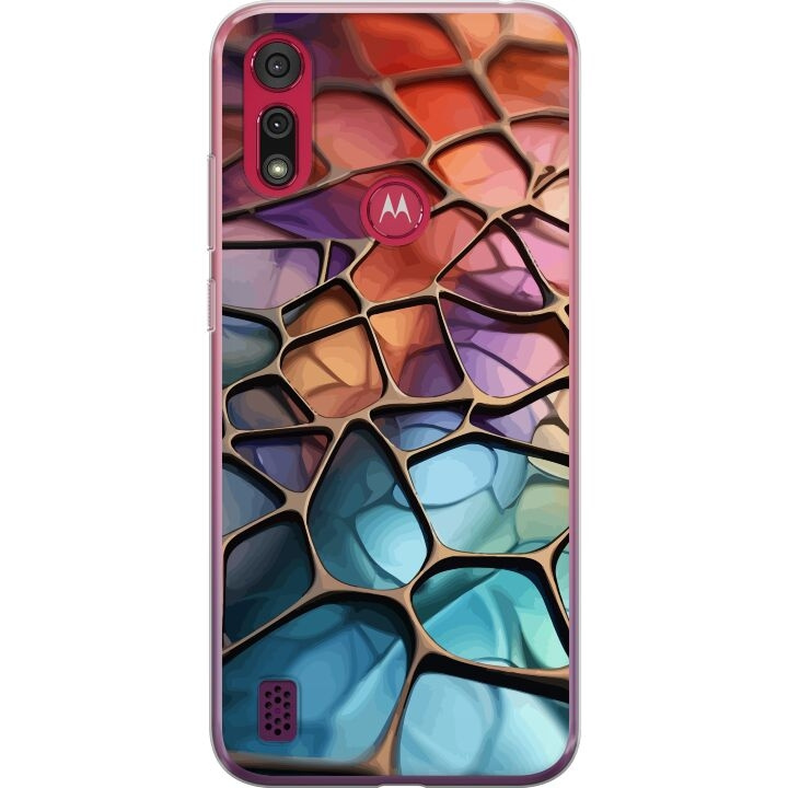 Mobile case for Motorola Moto E6s (2020) with Metallic pattern design in the group SMARTPHONE & TABLETS / Phone cases / Motorola at TP E-commerce Nordic AB (A54378)