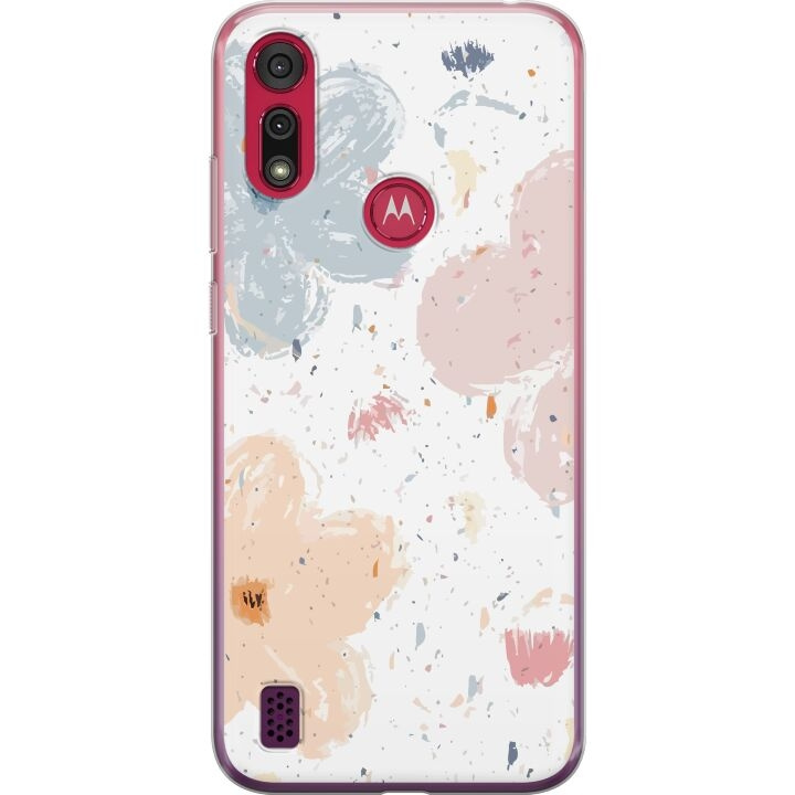 Mobile case for Motorola Moto E6s (2020) with Flowers design in the group SMARTPHONE & TABLETS / Phone cases / Motorola at TP E-commerce Nordic AB (A54380)