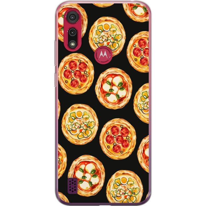 Mobile case for Motorola Moto E6s (2020) with Pizza design in the group SMARTPHONE & TABLETS / Phone cases / Motorola at TP E-commerce Nordic AB (A54381)