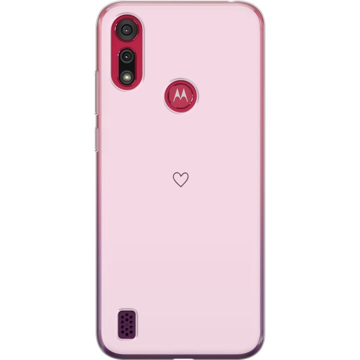 Mobile case for Motorola Moto E6s (2020) with Heart design in the group SMARTPHONE & TABLETS / Phone cases / Motorola at TP E-commerce Nordic AB (A54387)