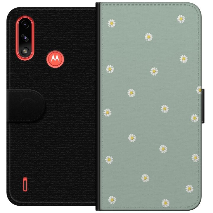 Wallet case for Motorola Moto E7 Power with Priest\'s collars design in the group SMARTPHONE & TABLETS / Phone cases / Motorola at TP E-commerce Nordic AB (A54426)