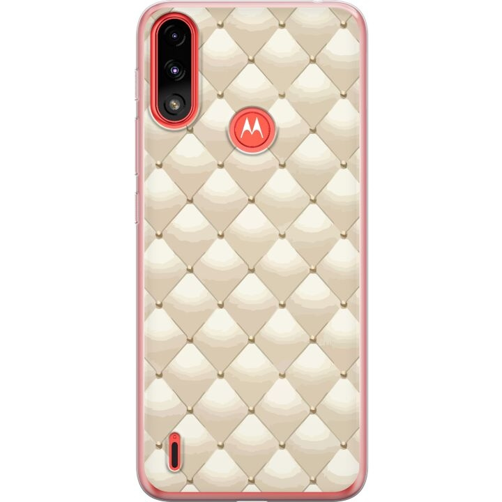 Mobile case for Motorola Moto E7 Power with Gold shine design in the group SMARTPHONE & TABLETS / Phone cases / Motorola at TP E-commerce Nordic AB (A54475)